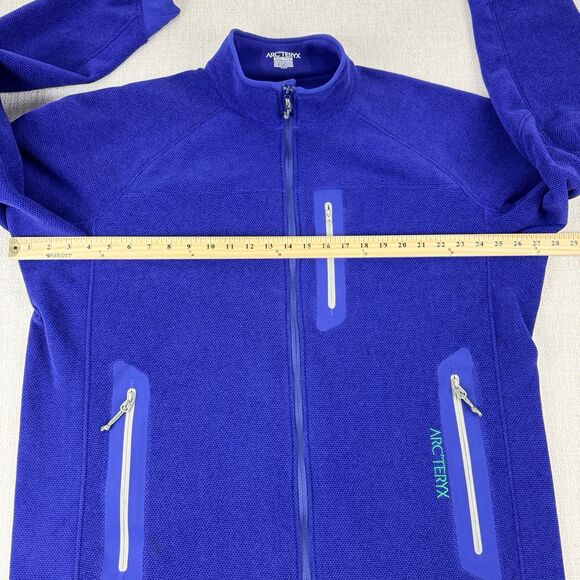 ARC'TERYX Polartec Strato Full Zip Jacket Mens XXL Purple Blue Polartec Fleece - Picture 13 of 16